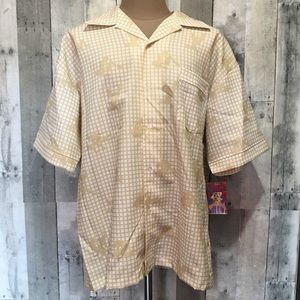 Spanish Harlem Mens’s Short Sleeve Button Up Shirt